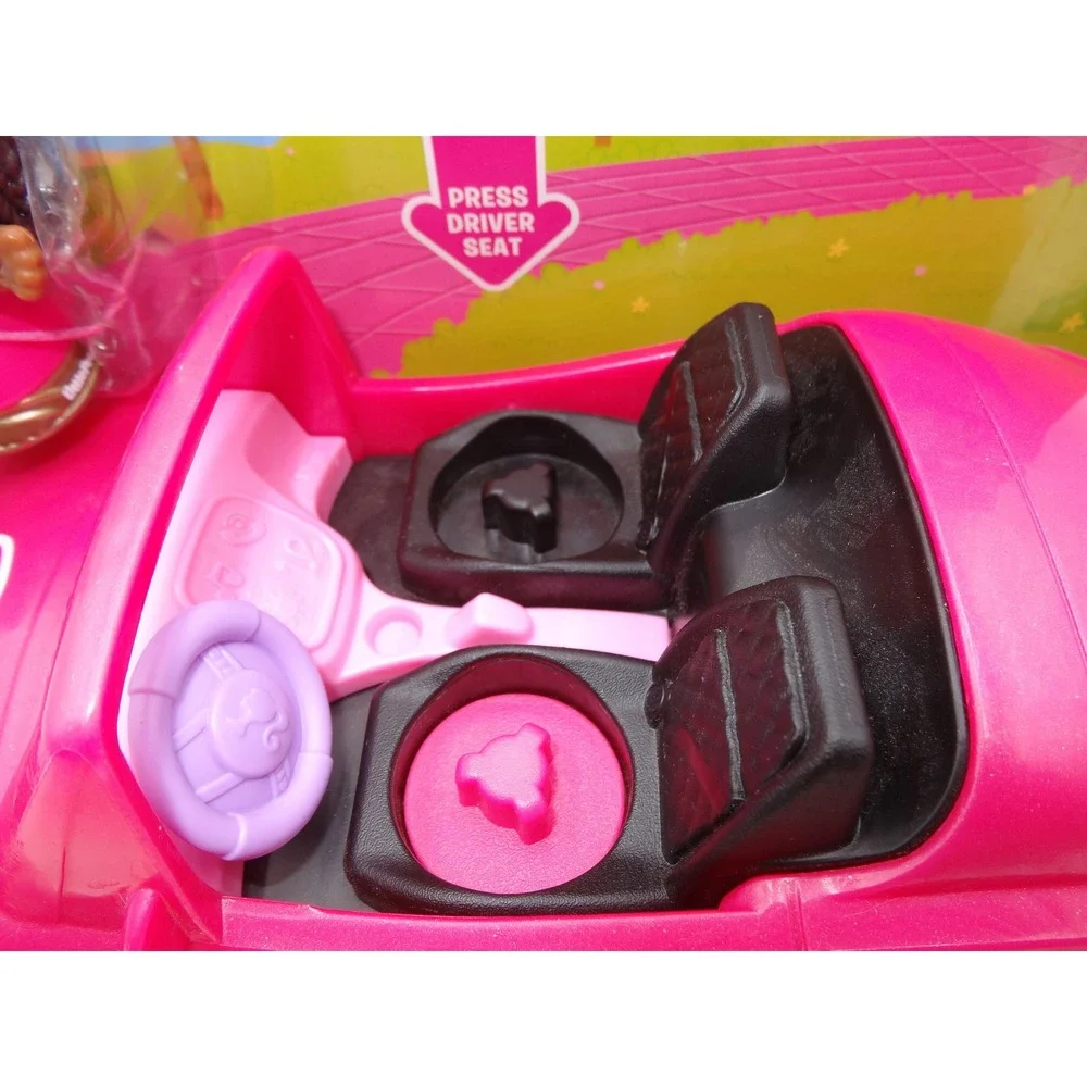 Fisher-Price Little People Barbie Convertible Toy Car with Music Sounds & 2 Figs